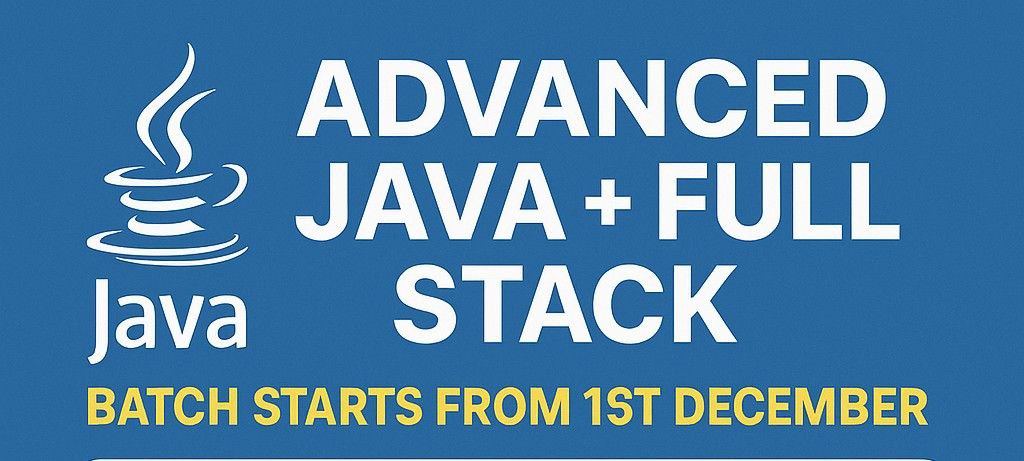 Live 01 Dec: Adv Java + Full Stack