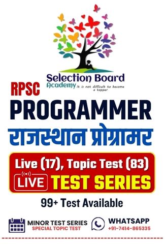 RPSC Programmer 2024 || Live - Test Series || Selection Board Academy