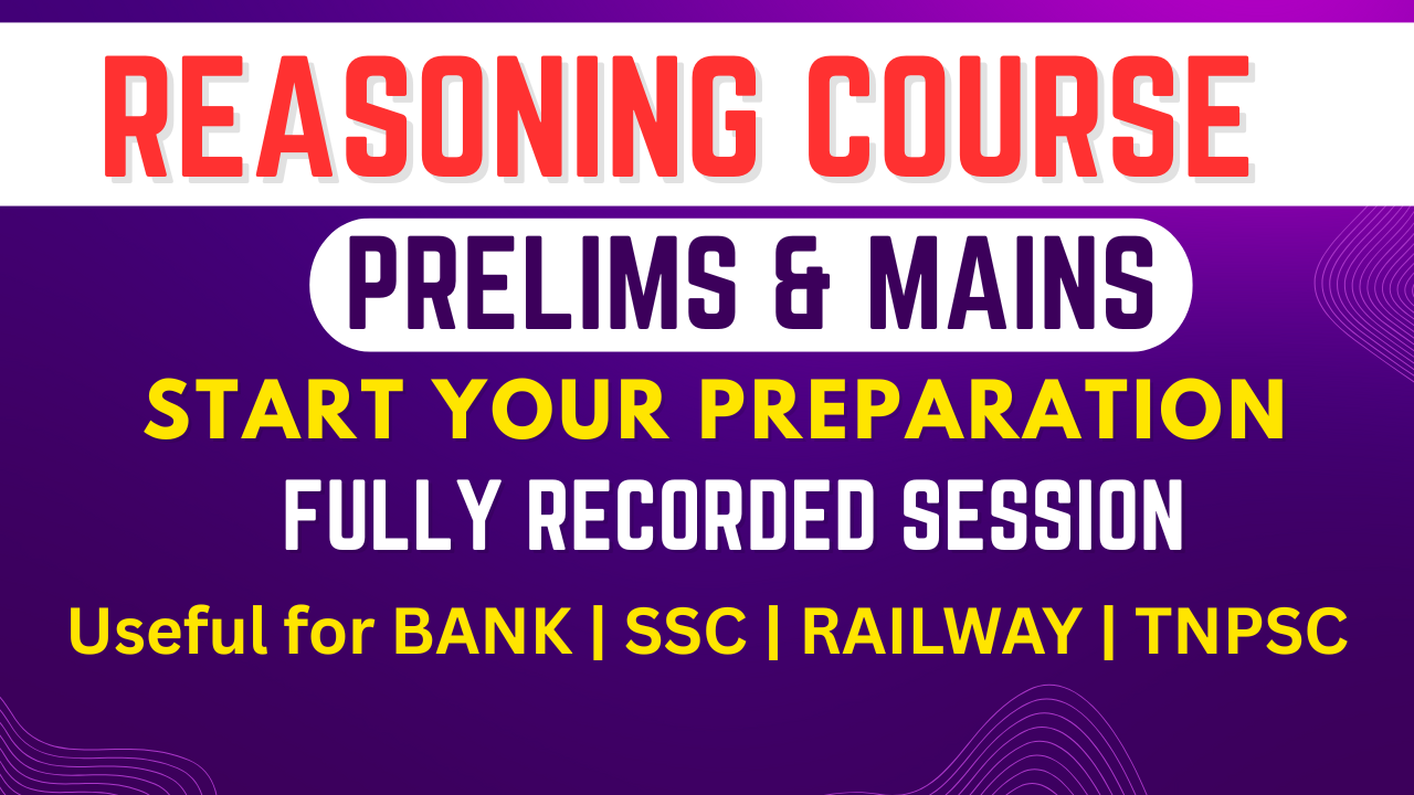 REASONING COURSE FOR SSC EXAMS (1 coupon available)..