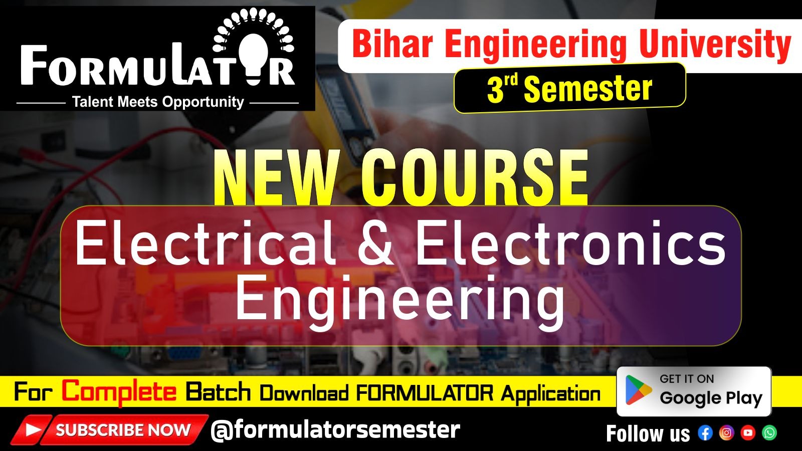 3rd Sem Electrical & Electronics Engineering Complete Course