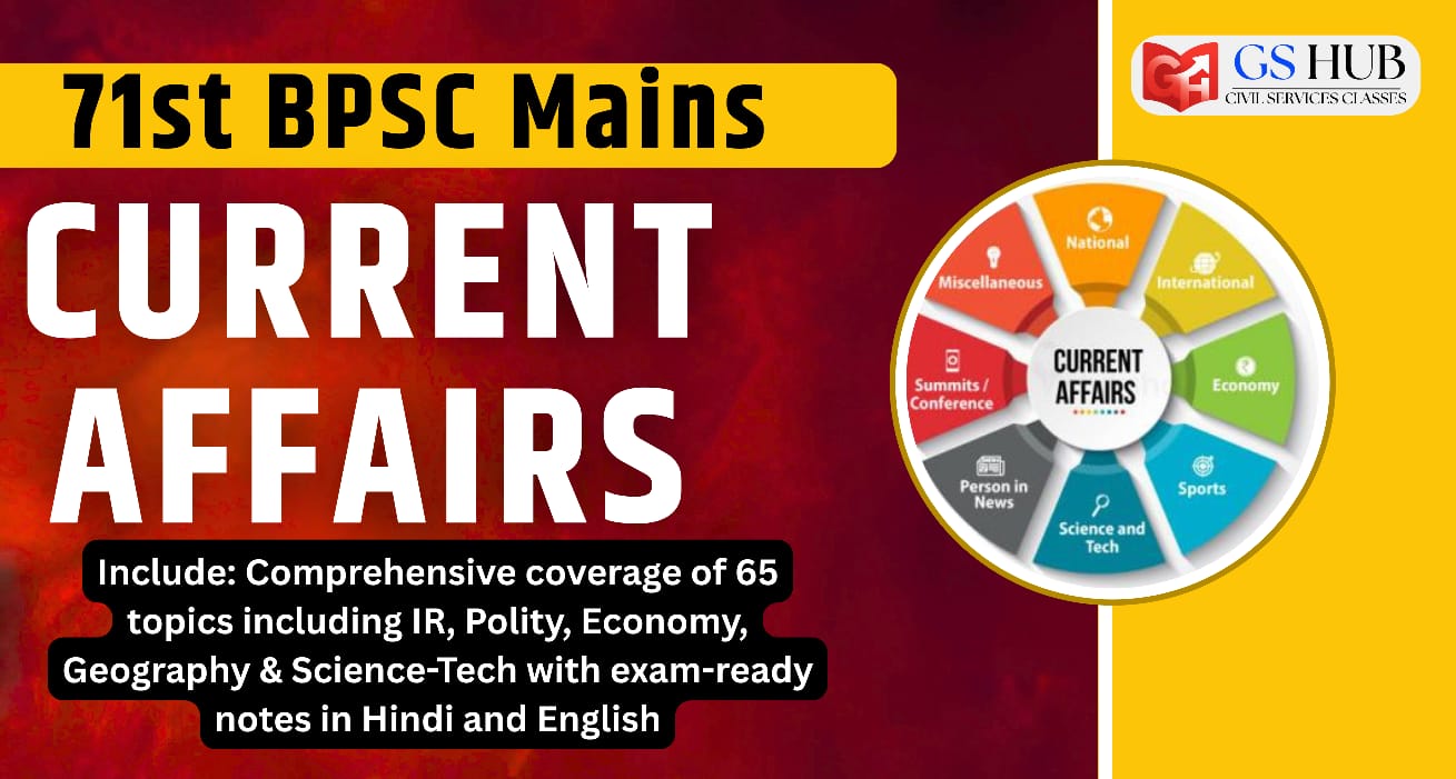 71st BPSC Mains – Current Affairs Batch