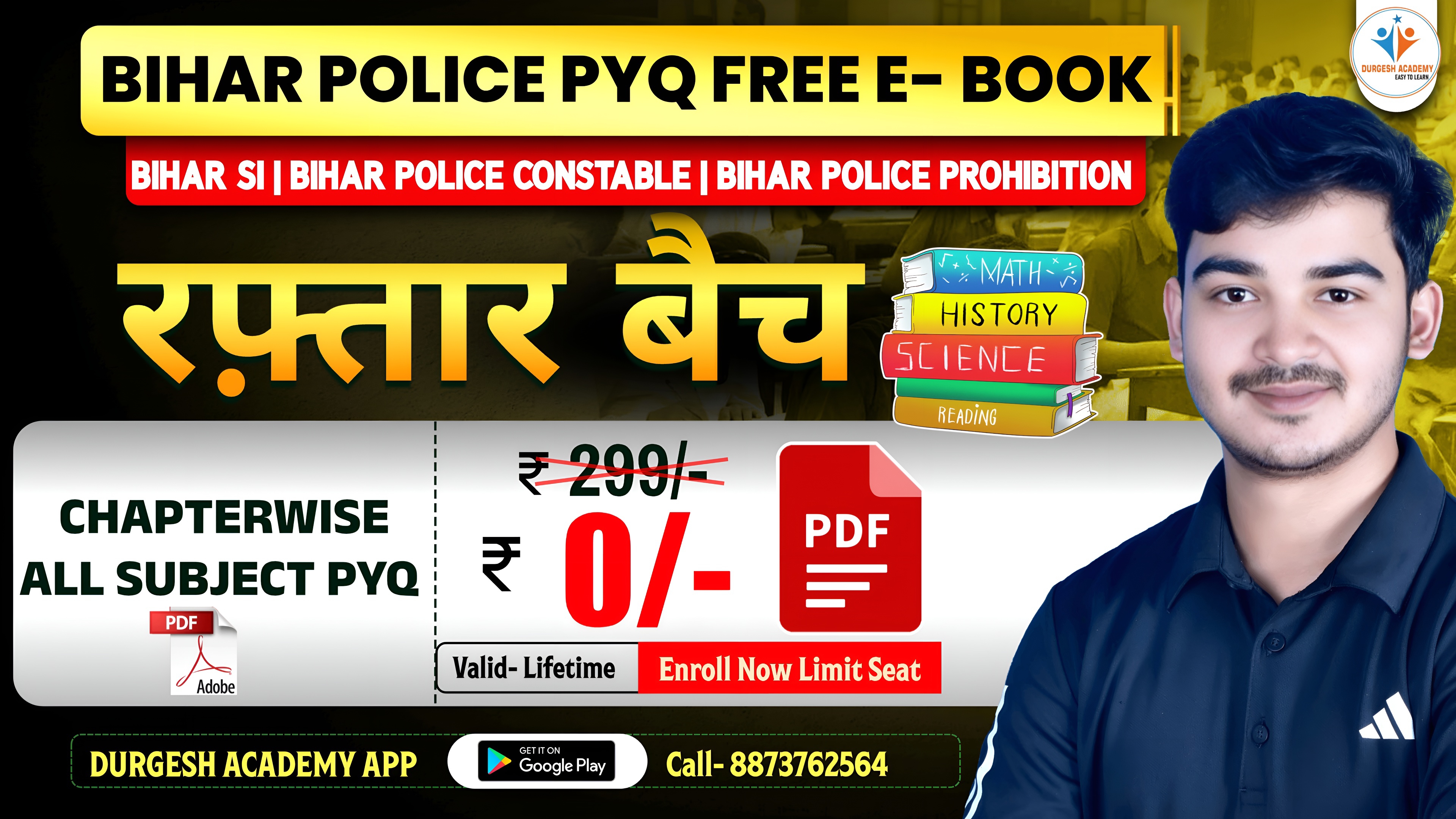 Bihar Police PYQ Practice Book 