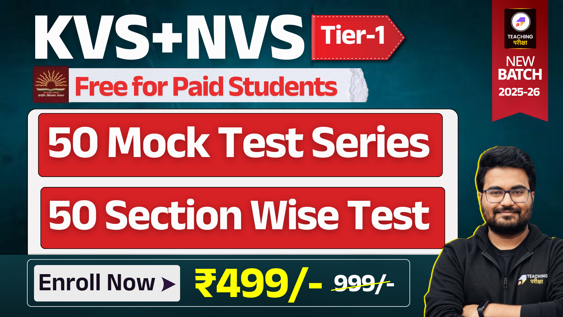 KVS/NVS 2025 Mock Test Series