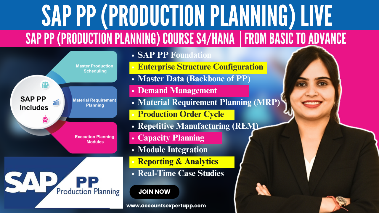 SAP PP (Production Planning) Basic to Advance Live Course