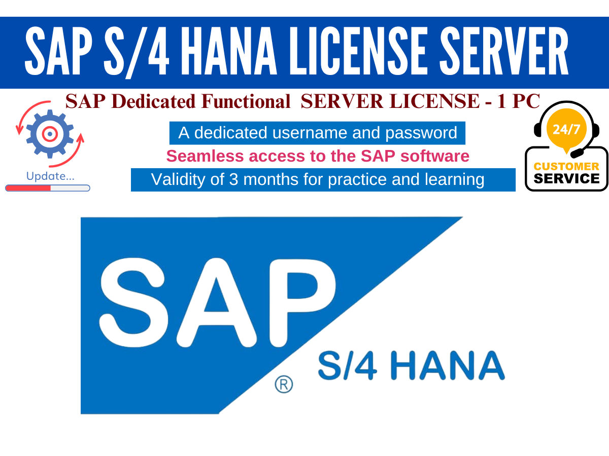 SAP S/4 HANA Dedicated SERVER LICENSE - 1 PC
