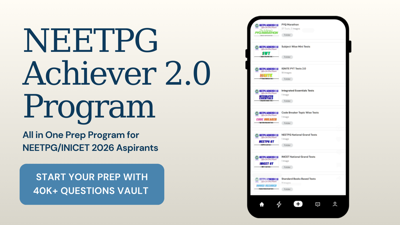 NEETPG Achiever 2.0 Program 