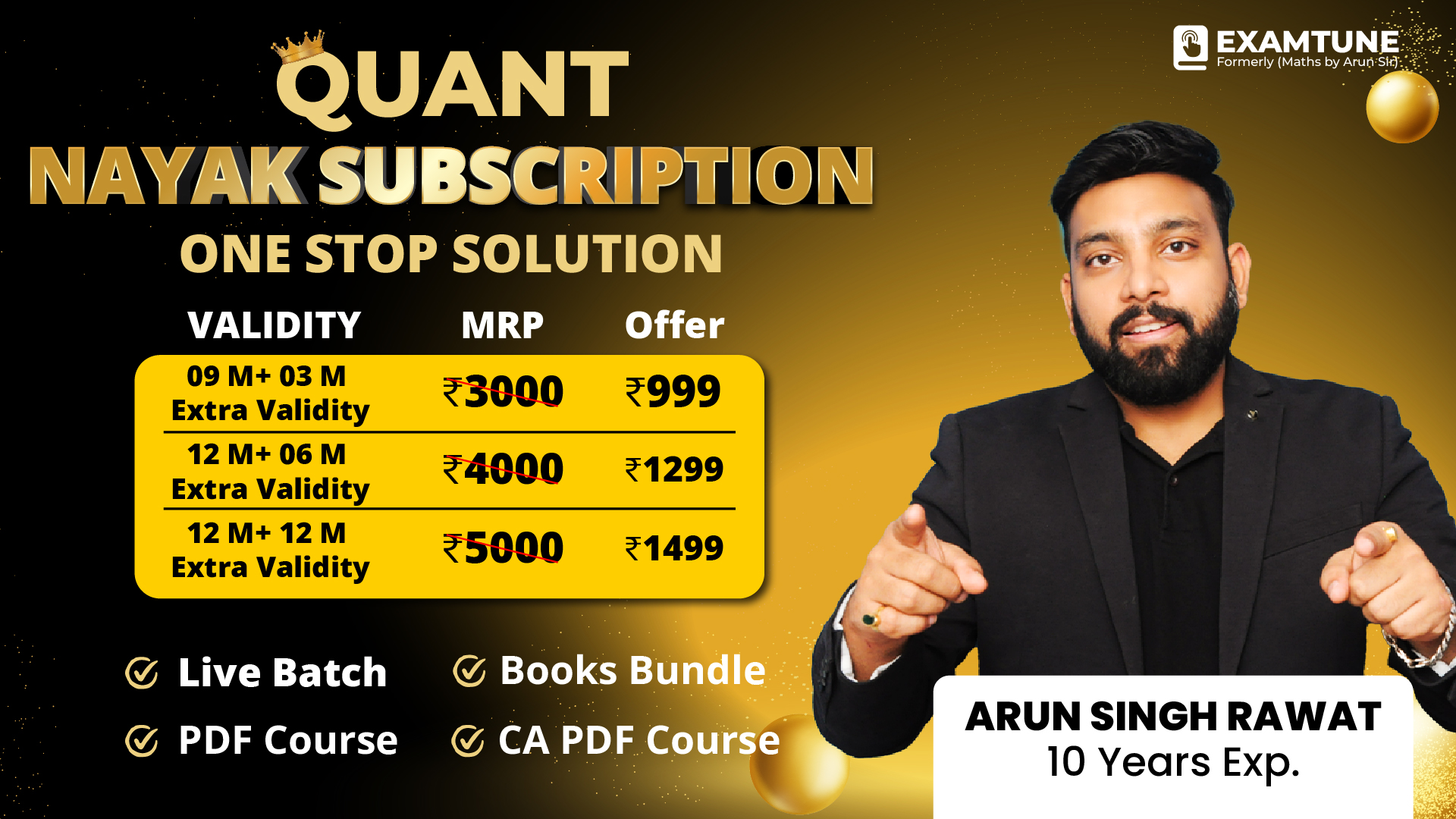 Quant Nayak Subscriptions For All Banking & Insurance Exam