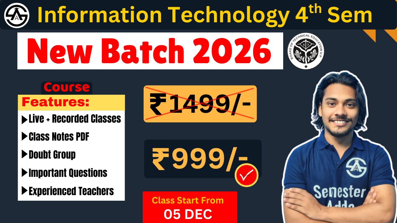 Information Technology 4th Semester New Batch 2026