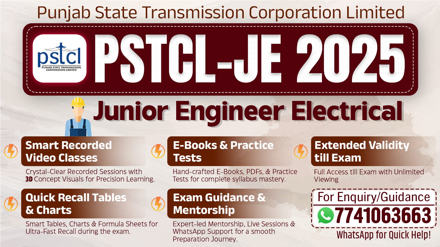PSTCL-JE Electrical Complete Theory + MCQs Course 2025