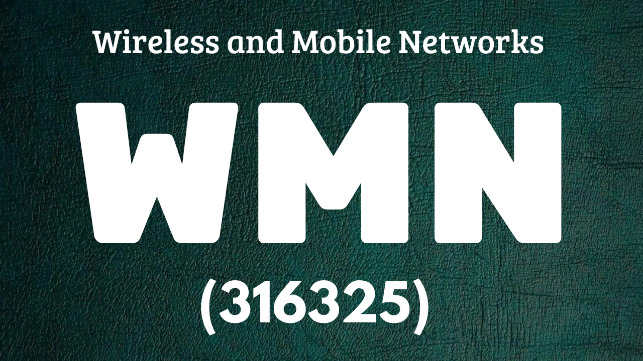 Wireless and Mobile Networks (316325)