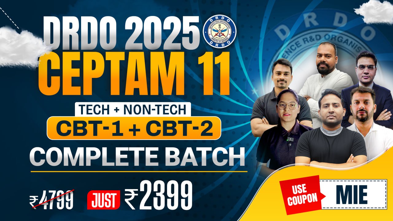 DRDO CEPTAM 11 Combo ( CBT 1 + CBT 2) Tech + Non- Tech