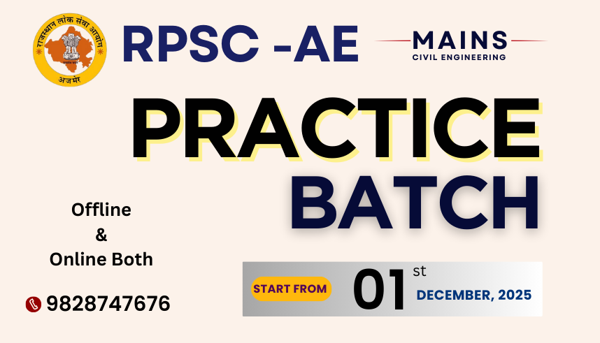 RPSC AE Mains PRACTICE Batch