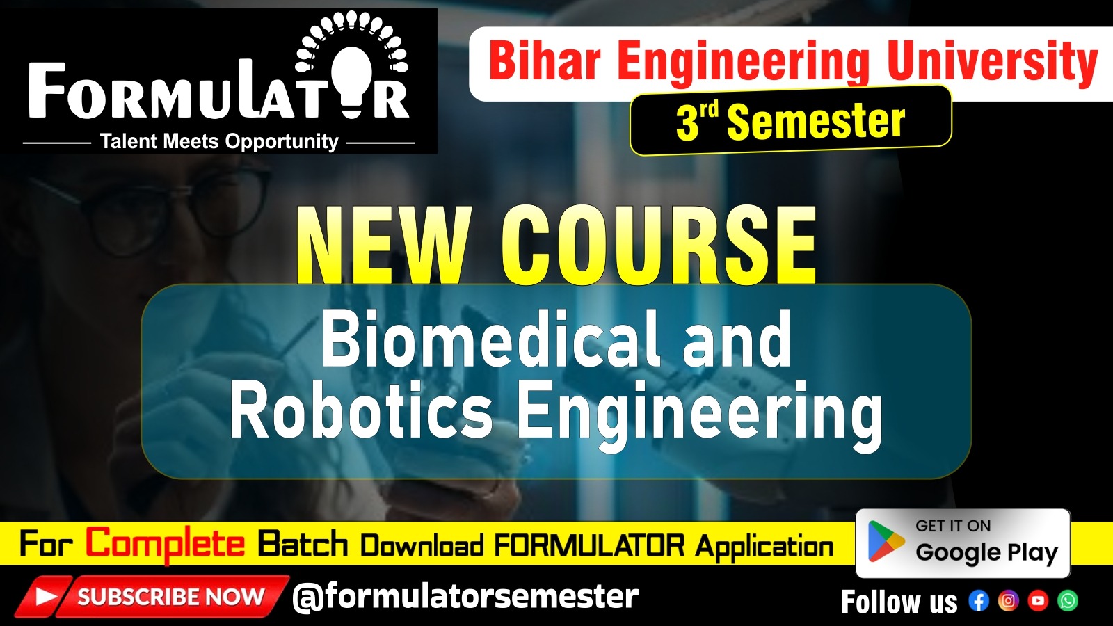 3rd Sem Biomedical and Robotics Engineering Complete Course