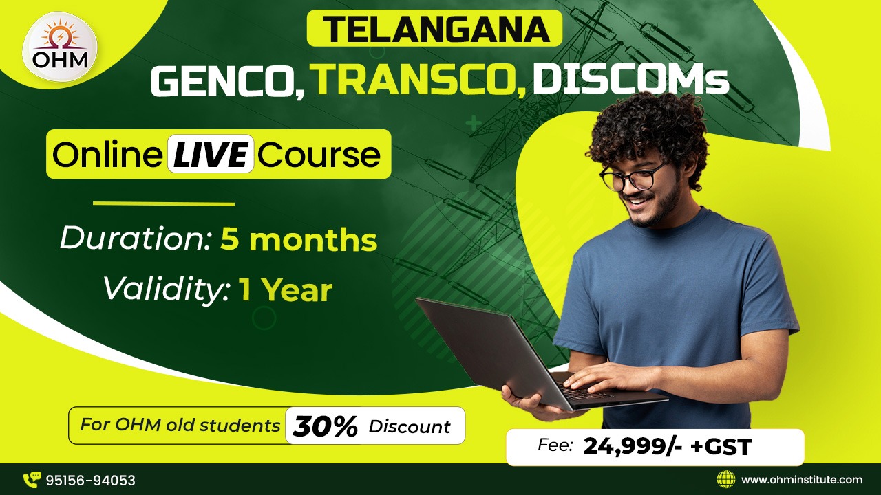 TG - GENCO/TRANSCO/DISCOMs Live course
