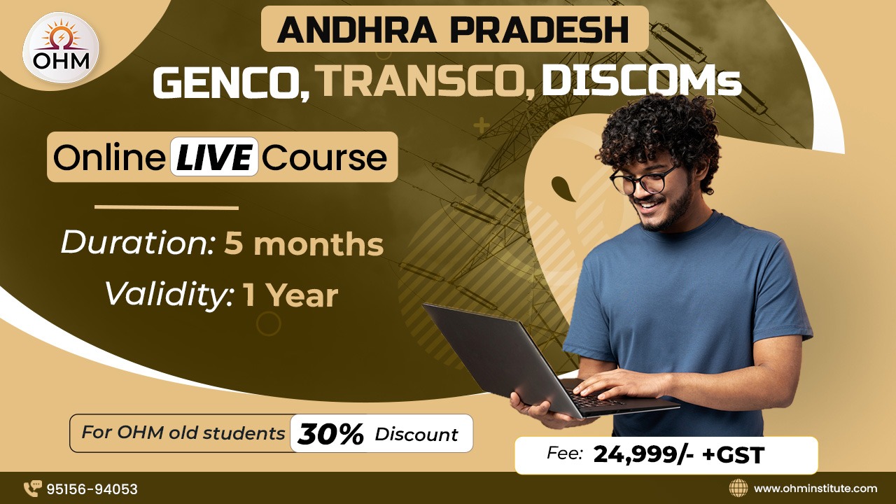 AP - GENCO/TRANSCO/DISCOMs Live course