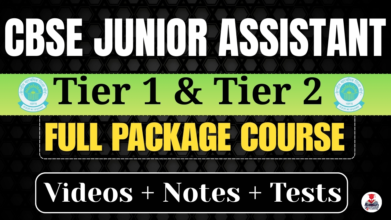 CBSE Junior Assistant  Tier 1 & Tier 2 Full Package