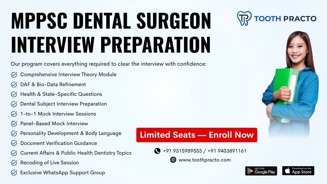 MPPSC Dental Surgeon Interview Preparation Course