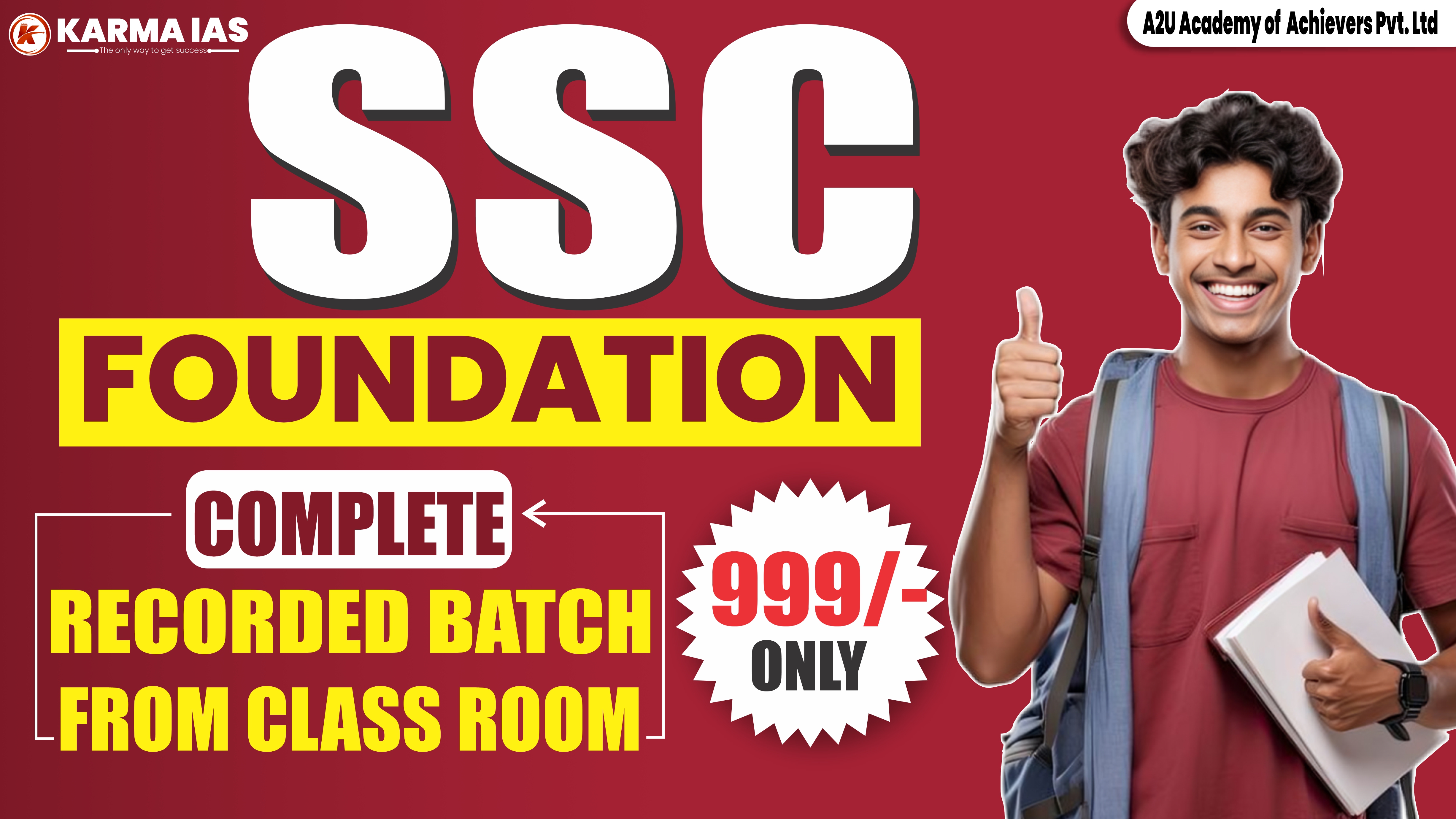 SSC FOUNDATION  RECORDED FROM CLASS ROOM कोर्स कोड (102) 