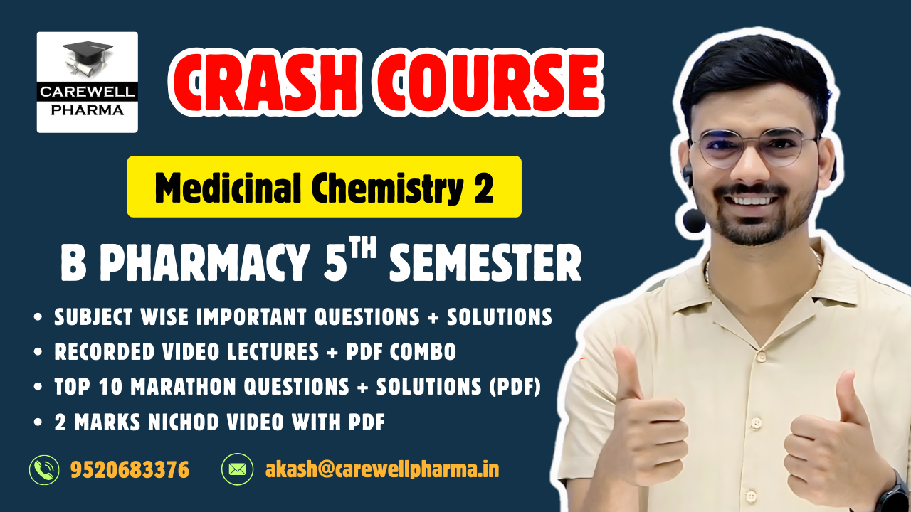 Medicinal chemistry 5th sem Crash course