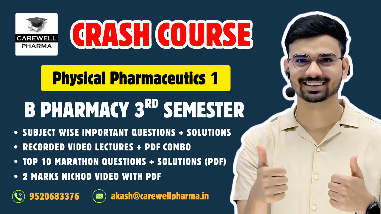 Physical Pharmaceutics 3rd sem Crash course