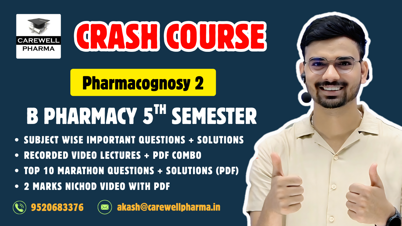 Pharmacognosy 5th sem Crash course