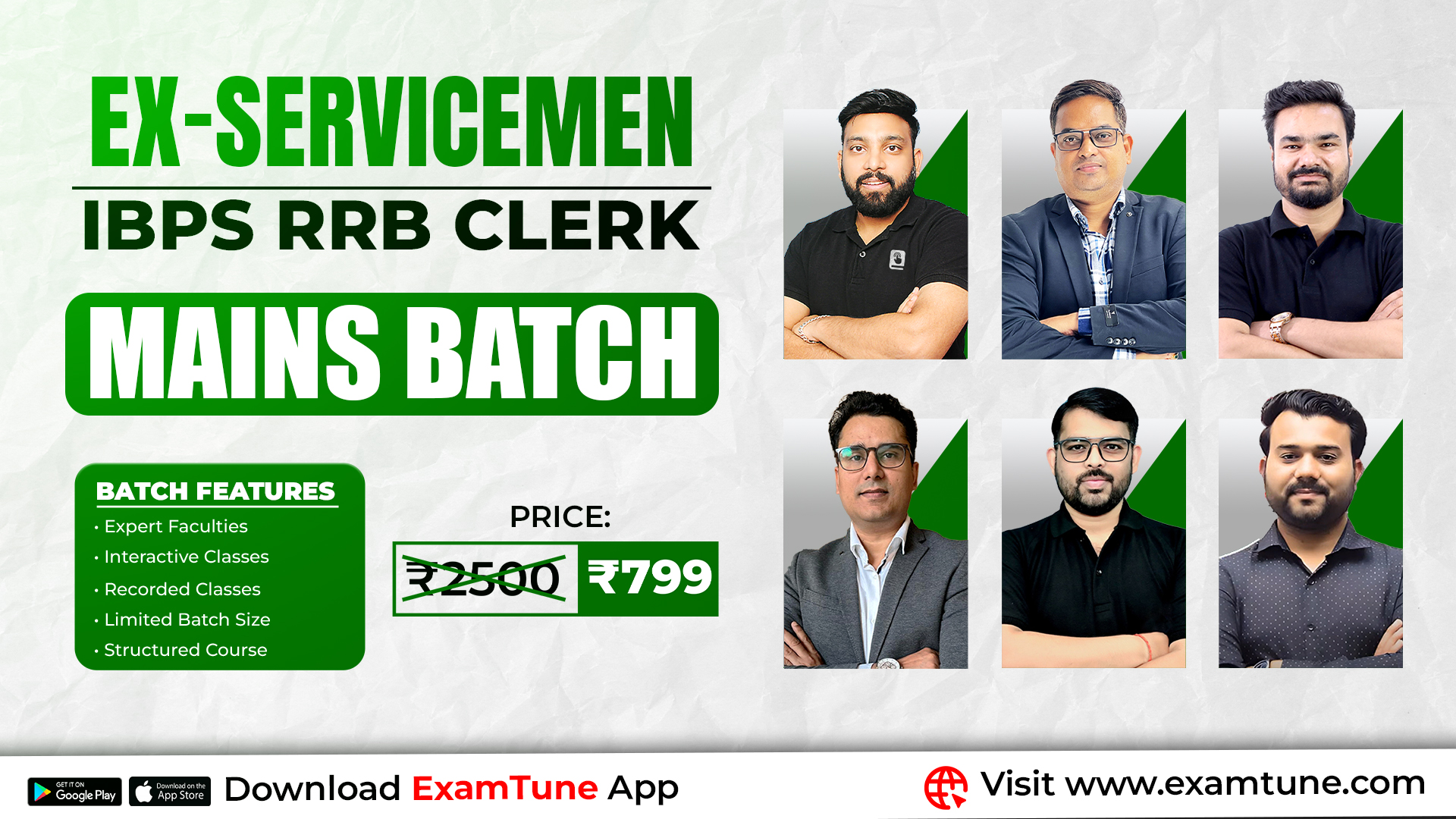 Ex-Servicemen – IBPS RRB Clerk Mains Complete Paid Batch 2025