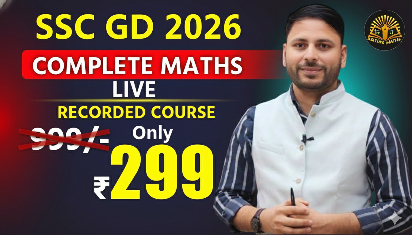 SSC GD 2026 – Complete Maths Course | Live + Recorded