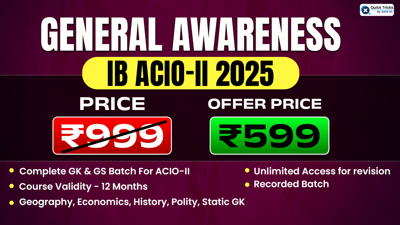 General Awareness for IB ACIO - II