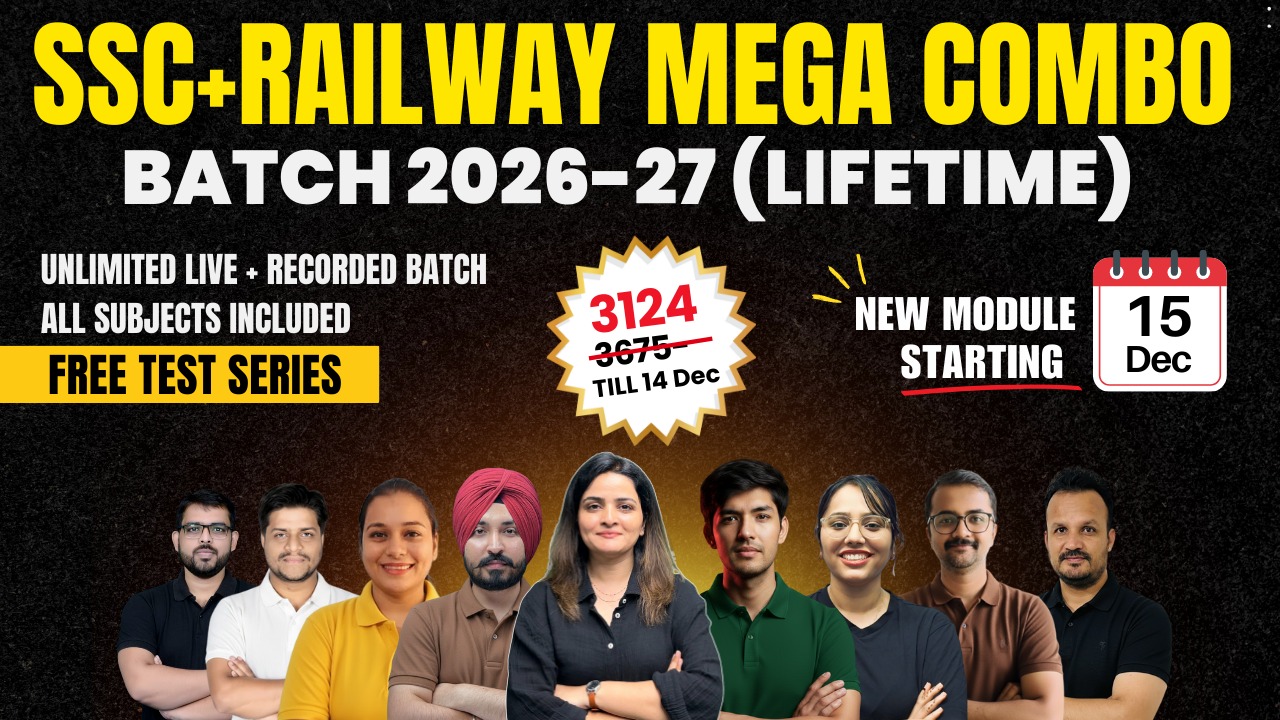 SSC + Railway Mega Combo Batch 2026-27 (LIFETIME)