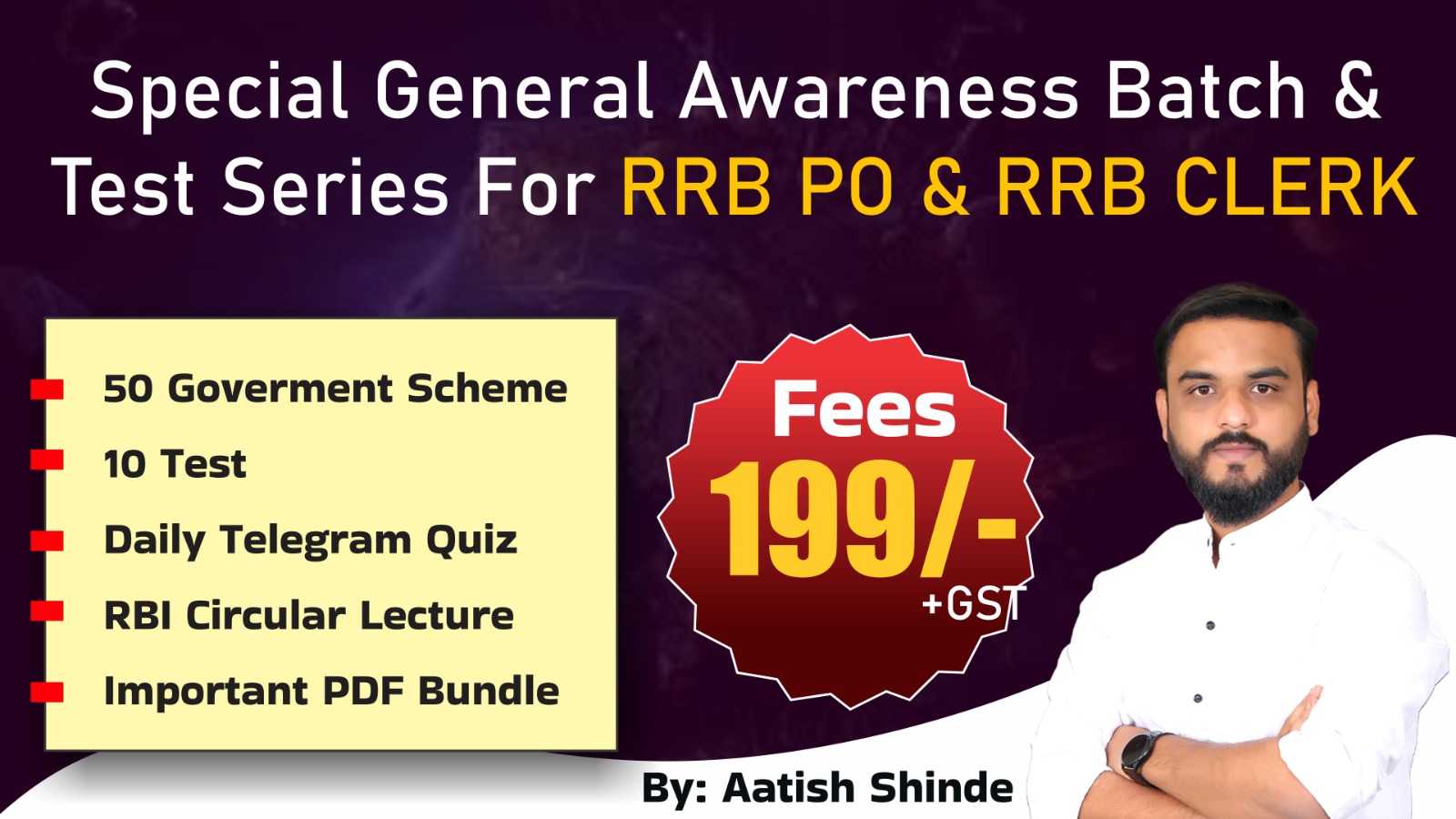 Special General Awareness Batch & Test Series (RRB PO & RRB Clerk)