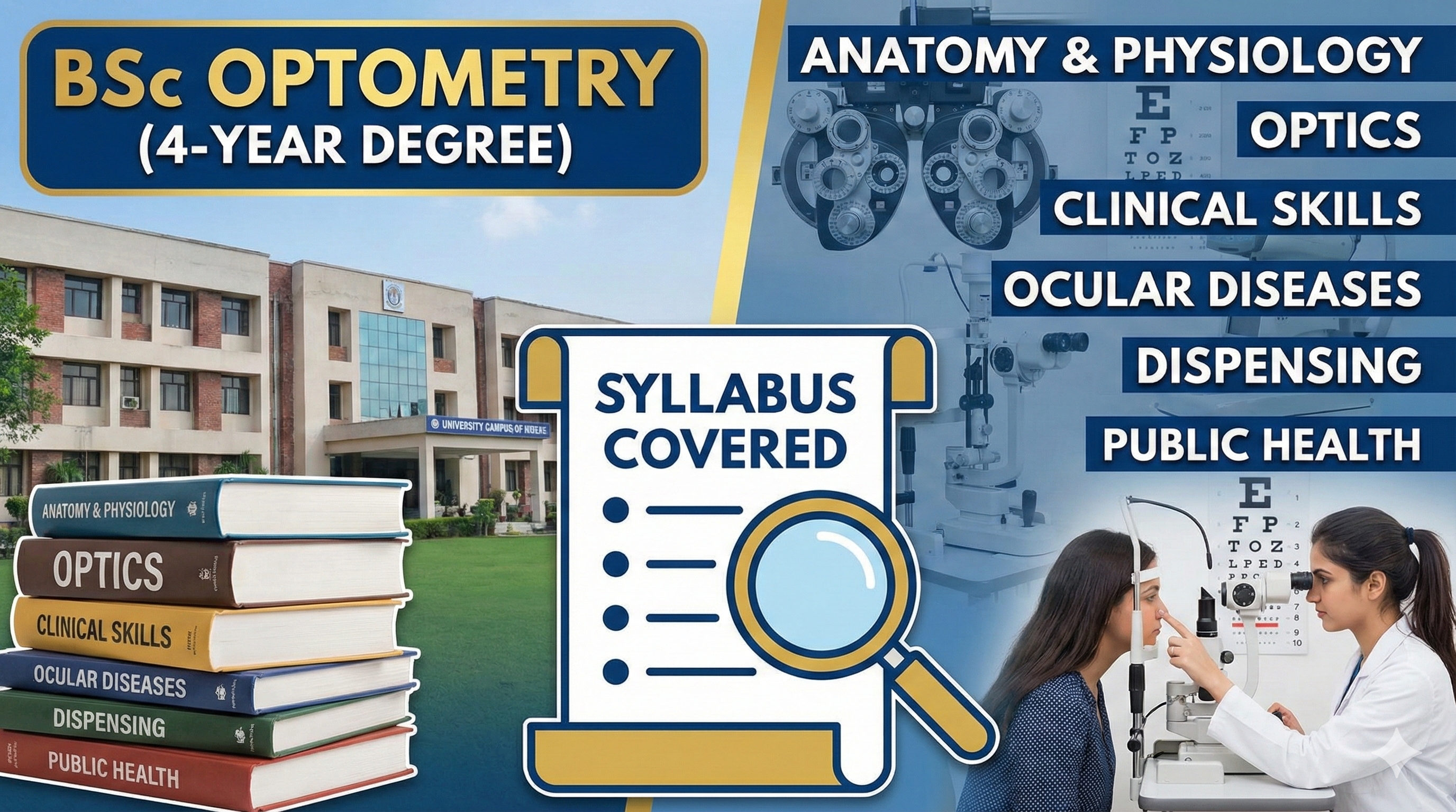 BSC OPTOMETRY FULL COURSE