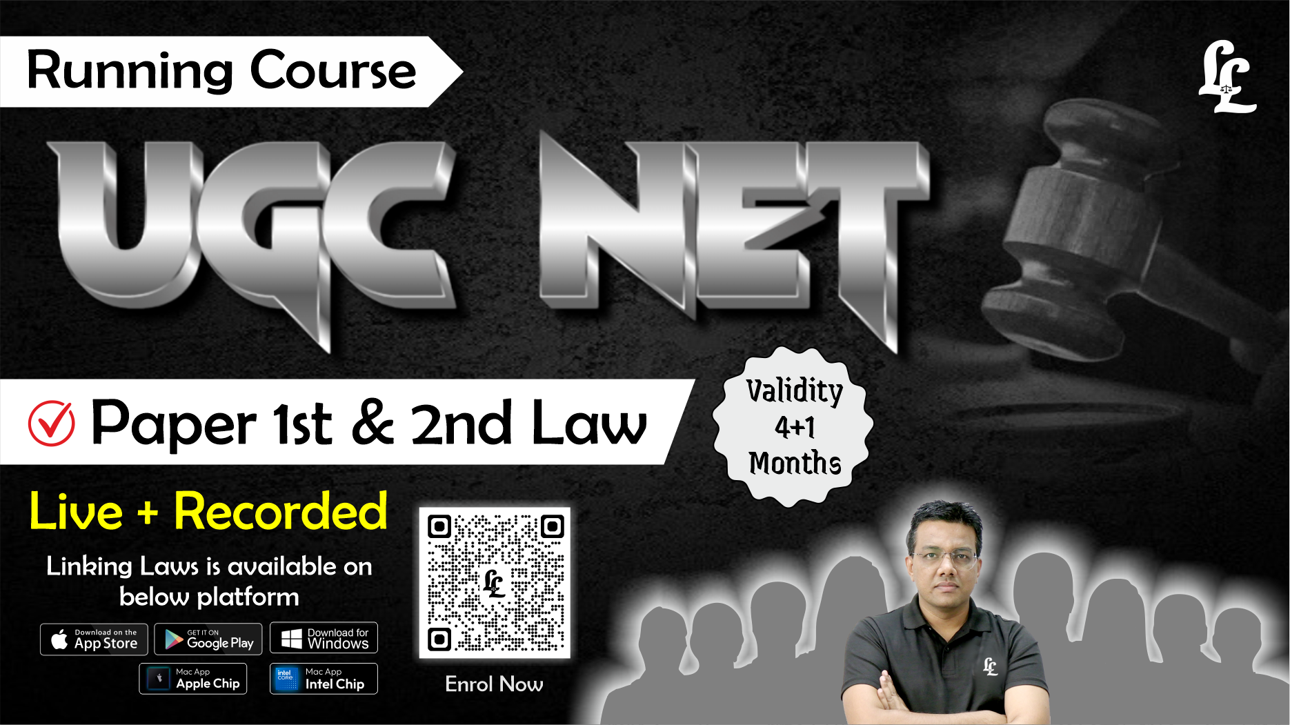 UGC NET/JRF Regular Course 2025 (Paper 1st & 2nd Law)
