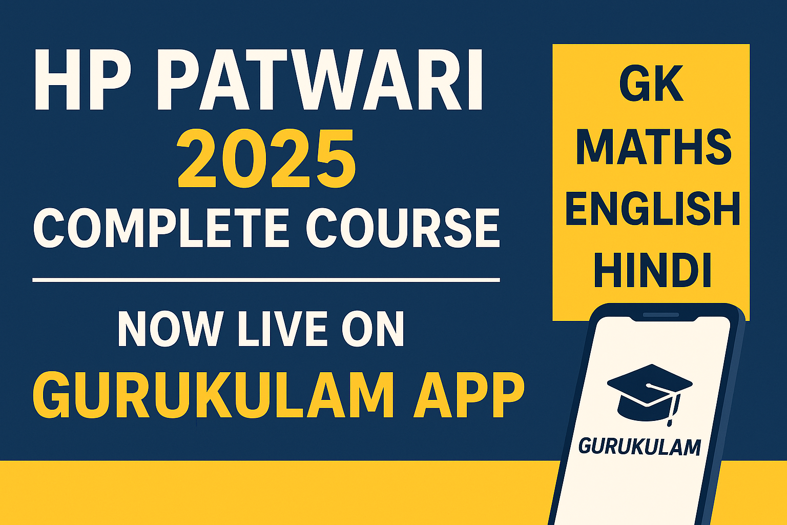 HP Patwari 2025 Complete Course – Now Live on Gurukulam App