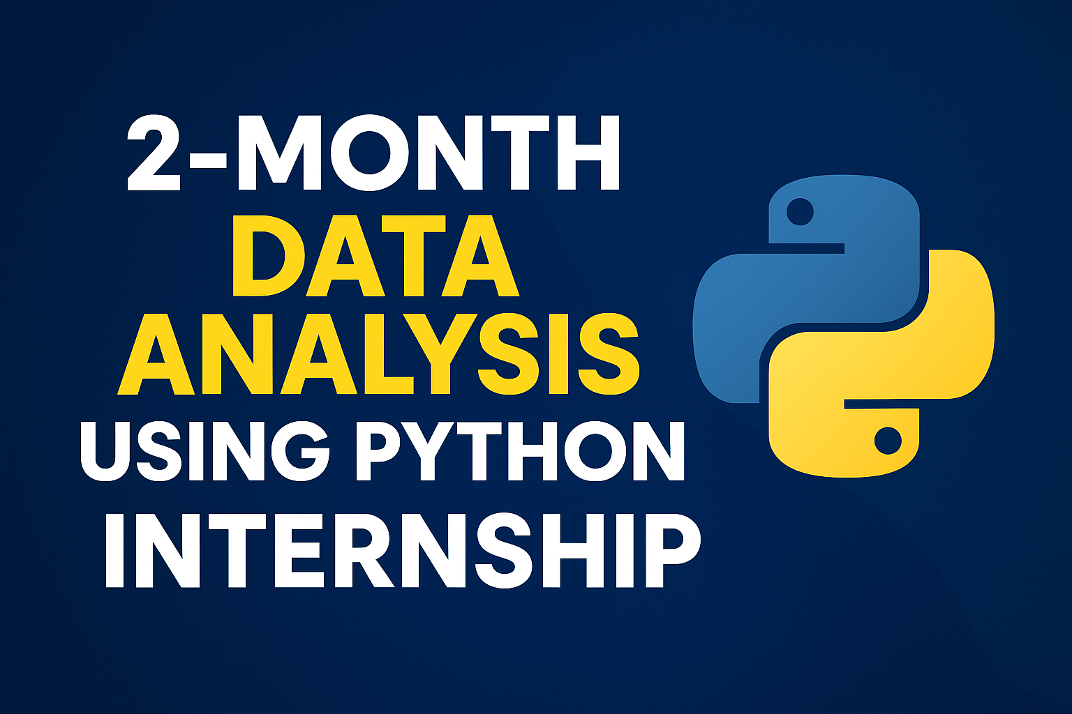 Data Analysis Using Python – 2-Month Internship Program