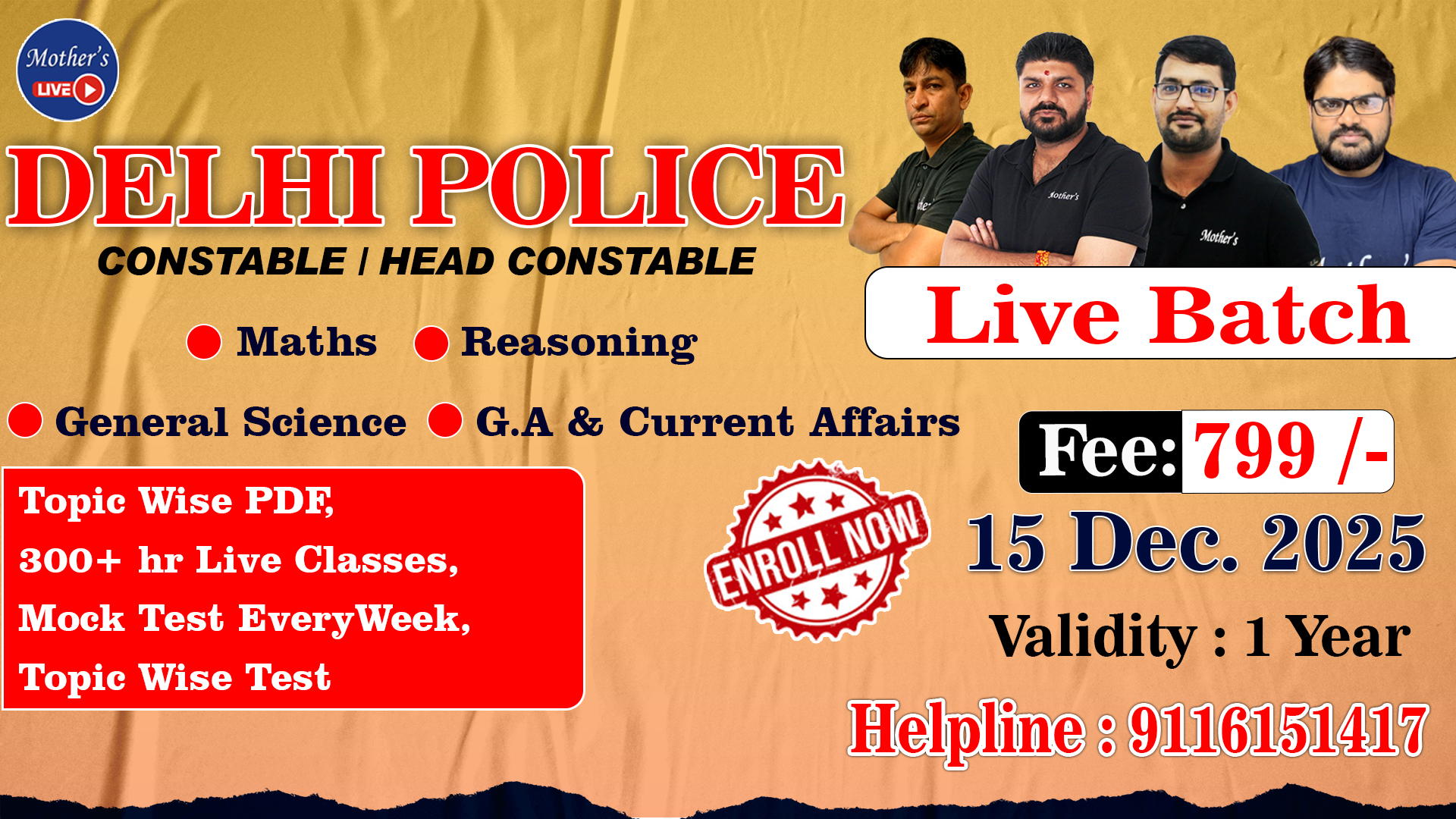 Target Delhi Police Complete Live Batch 15 Dec 2025