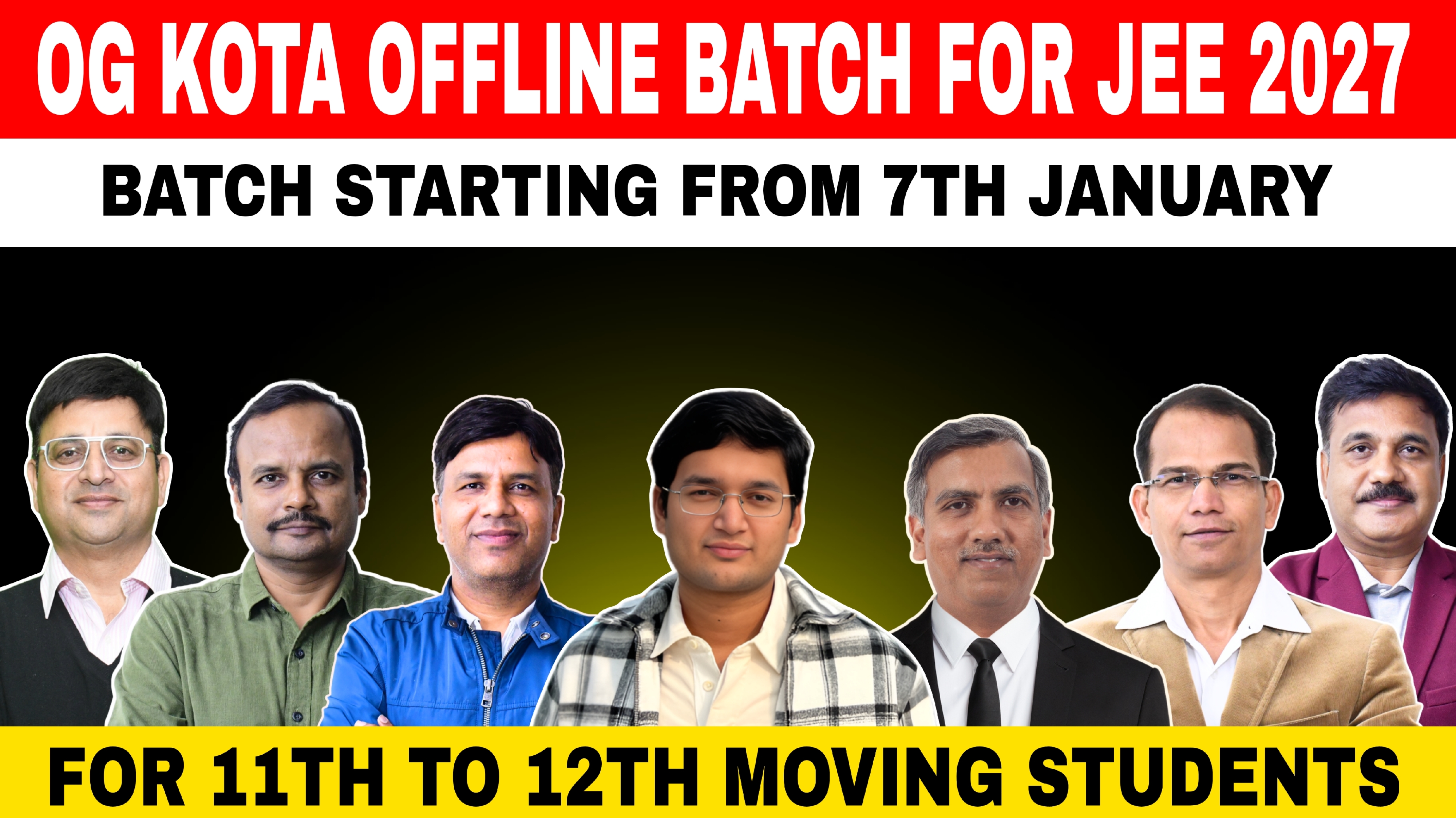 JEE 2027 OG KOTA OFFLINE BATCH : 11th Moving to 12th Class