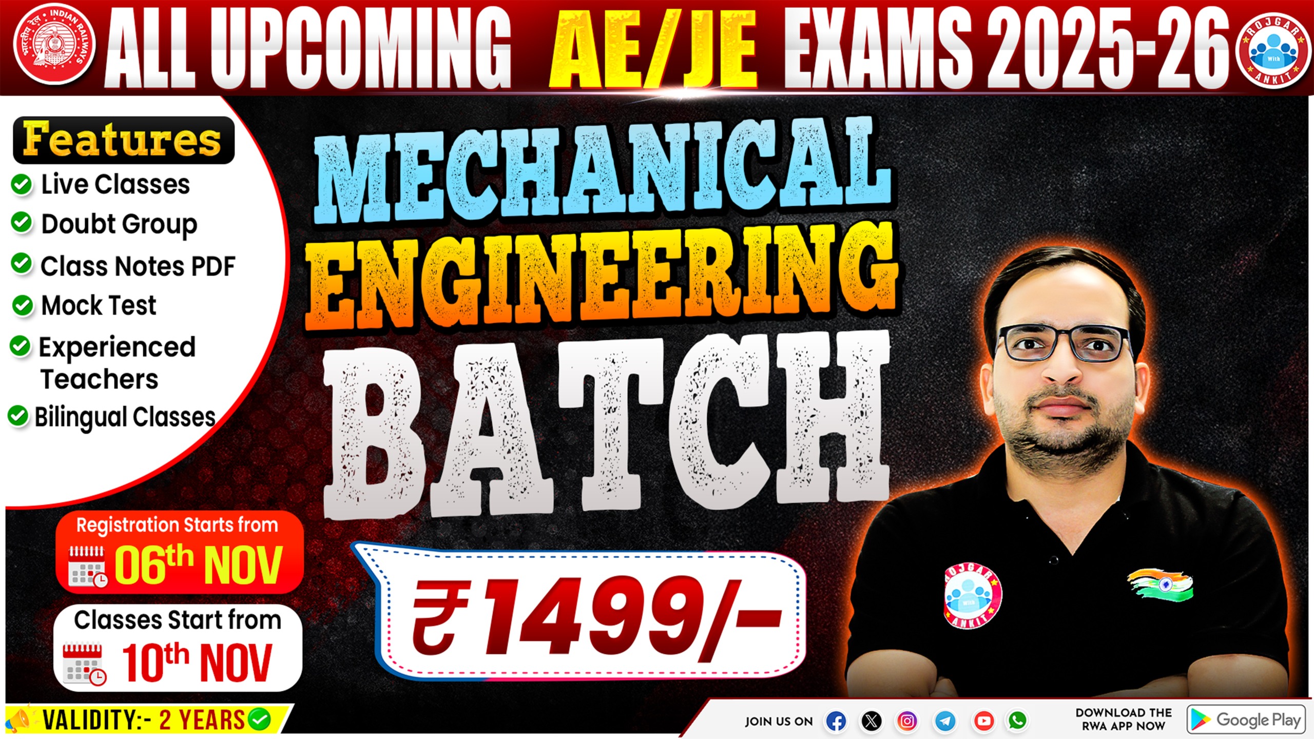 RWA Tech. Mechanical Engineering Foundation Batch 2025-26 **