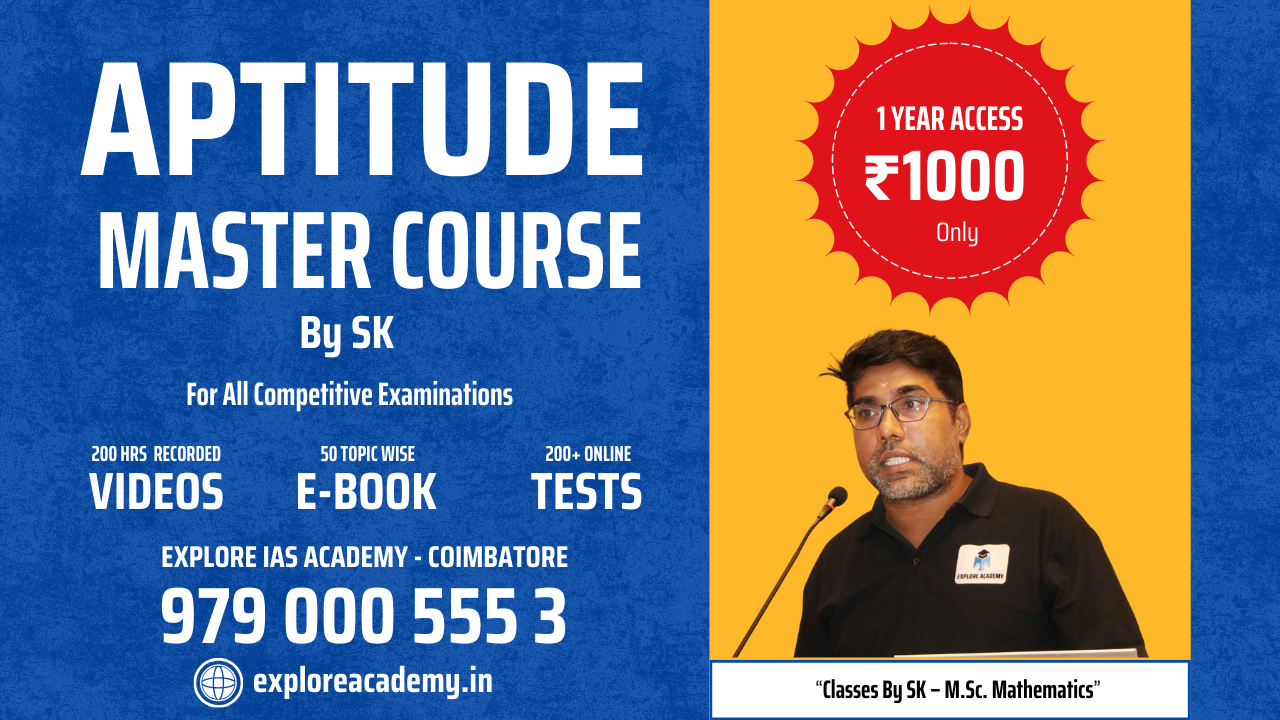🎓 Aptitude Master Course By SK - 🏆1 Year Validity 