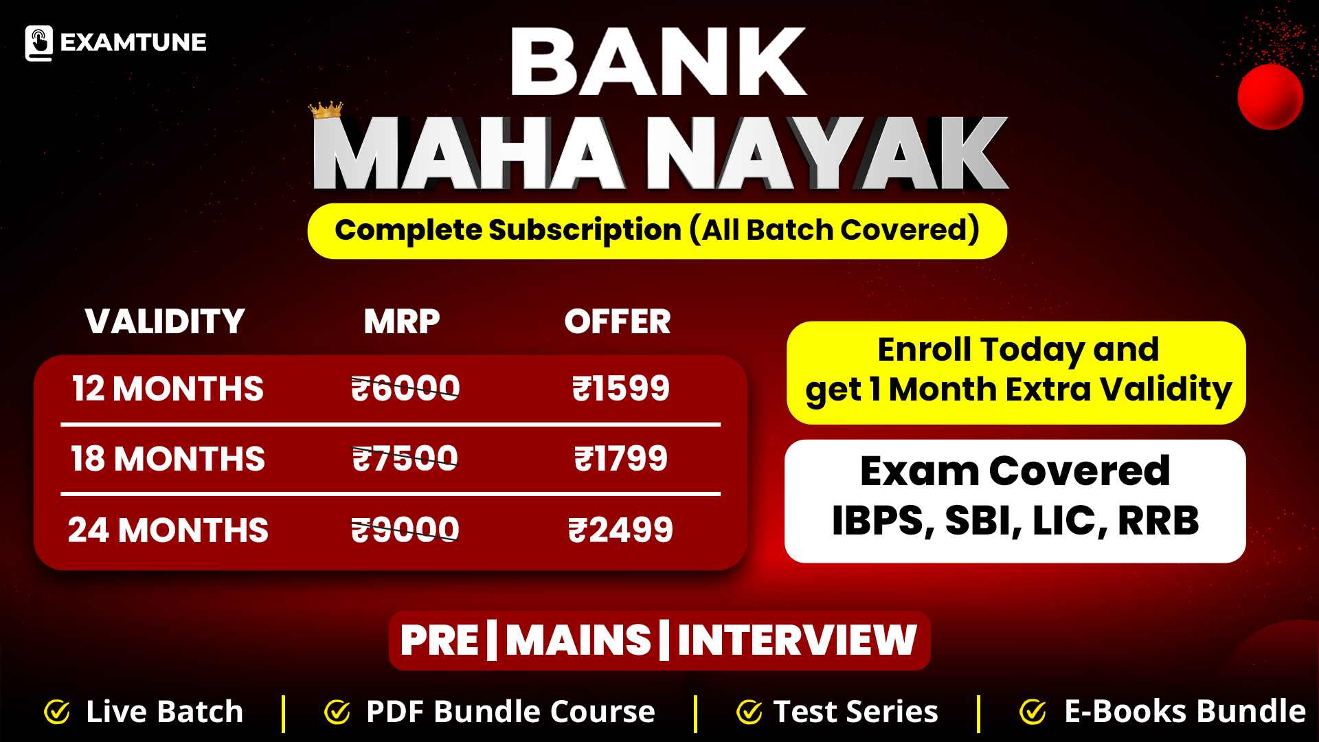Bank Maha Nayak | Complete Subscription for IBPS, RRB & SBI Exams