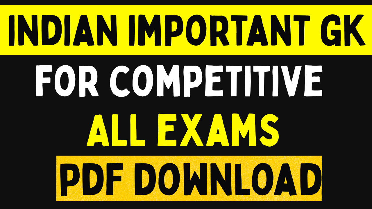 Indian and World GK with Static  mportant gk questions NOTES PDF 