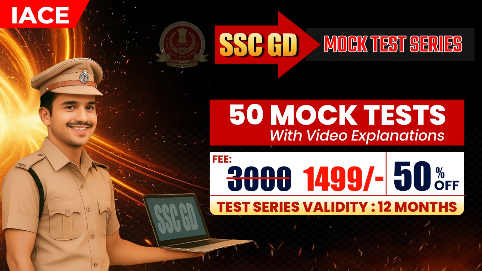 SSC GD MOCK TEST SERIES (ONLINE) 50 MOCK TESTS