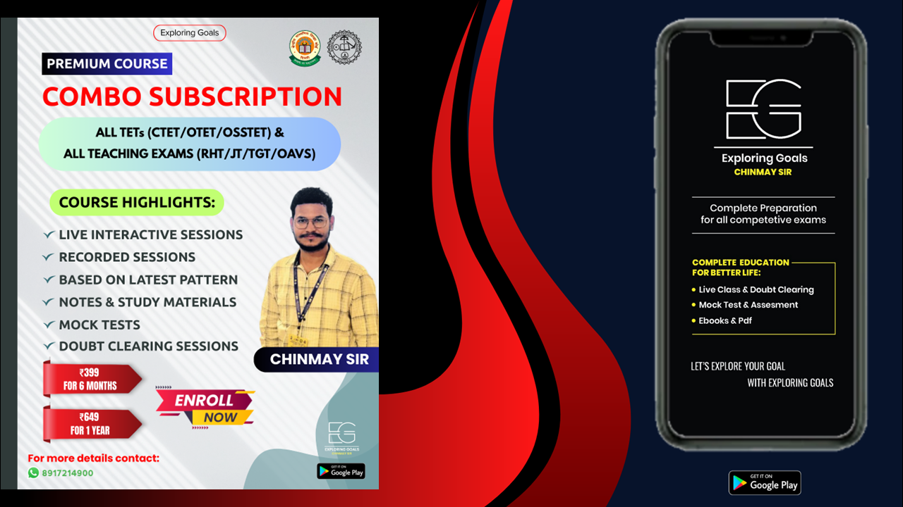 TET (OTET,CTET,OSSTET) & Teaching Exams (LTR, TGT, JT, SEVAK/SEVIKA, RHT, OAVS,) COMBO