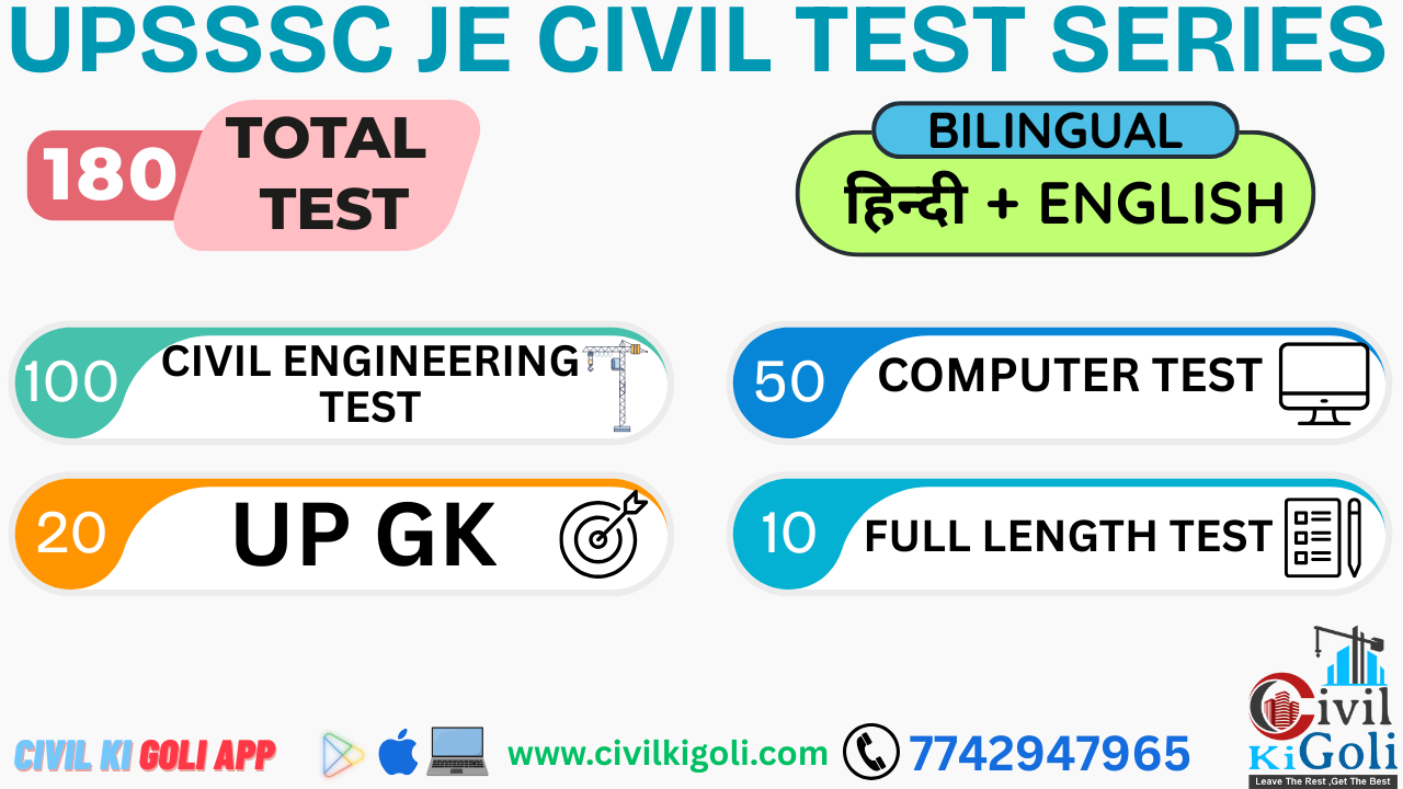UPSSSC JE CIVIL TEST SERIES