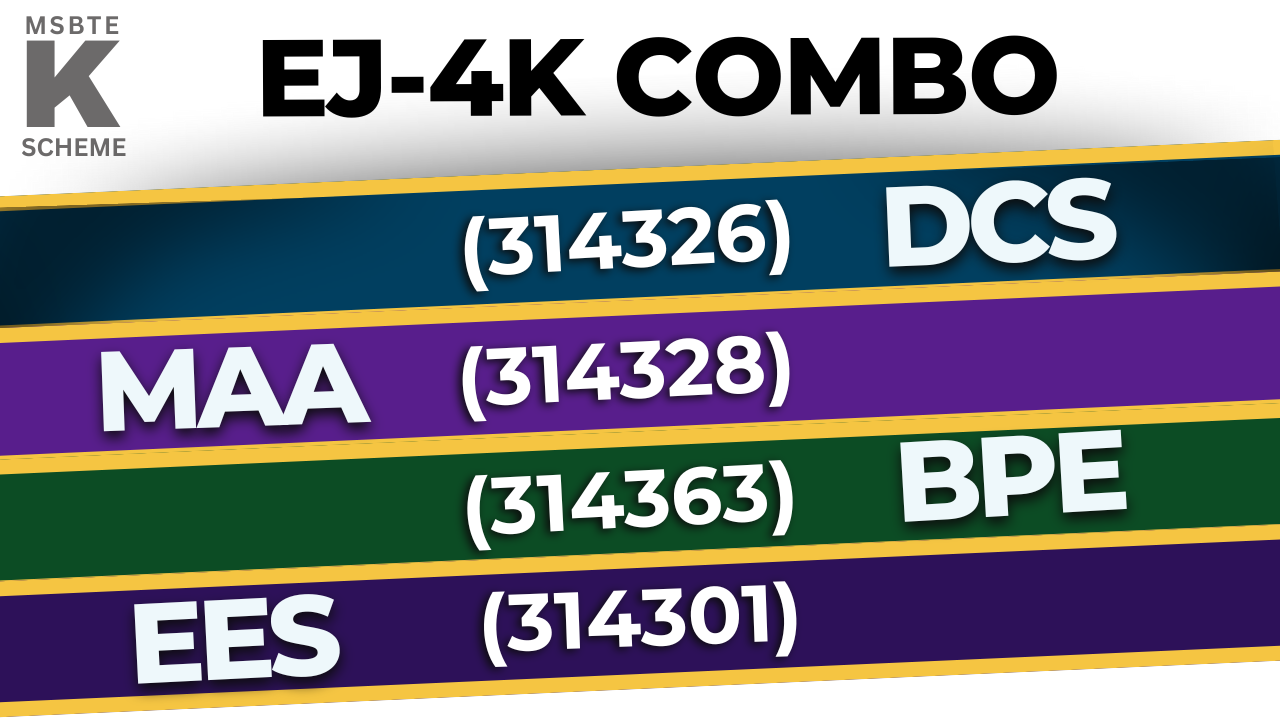 EJ4K COMBO - E&TC 4th Sem All Subjects 