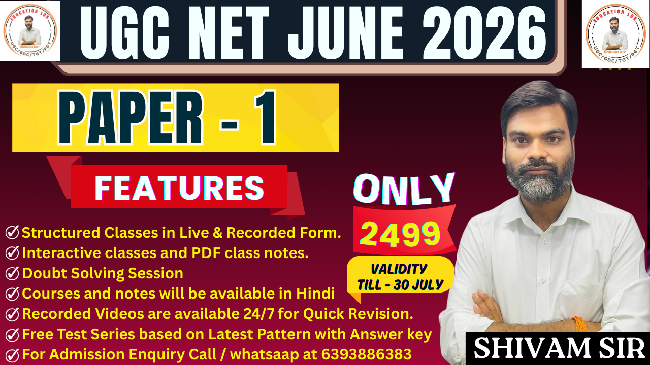 UGC NET JUNE 2026 BATCH 