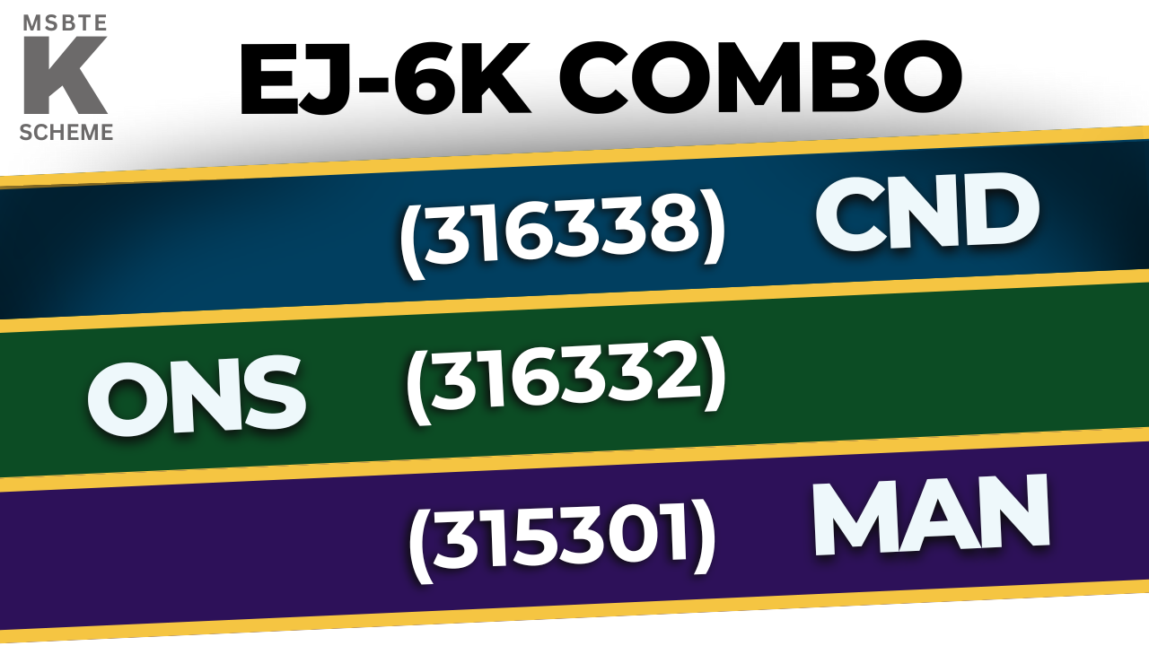 EJ6K COMBO - E&TC 6th Sem All Subjects 