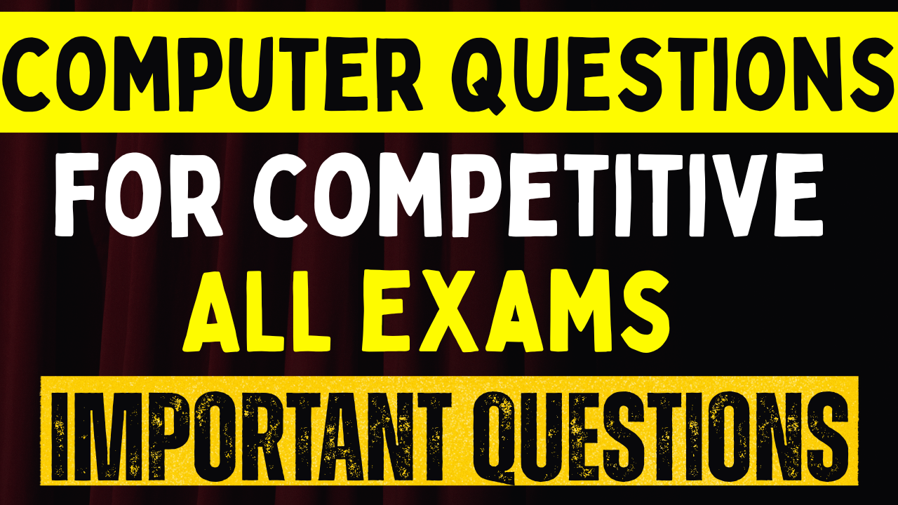 Most Important Questions Computer