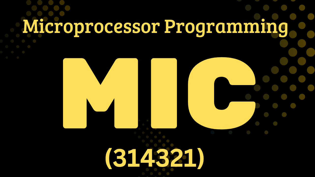 Microprocessor Programming (314321)