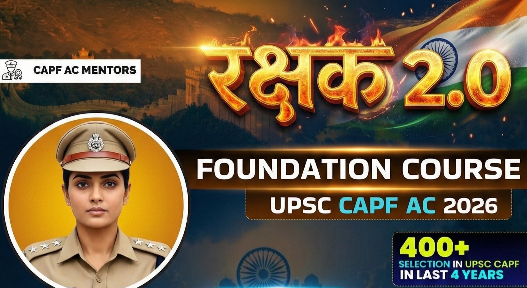 "Rakshak 2.0" CAPF AC EXAM 2026 Foundation