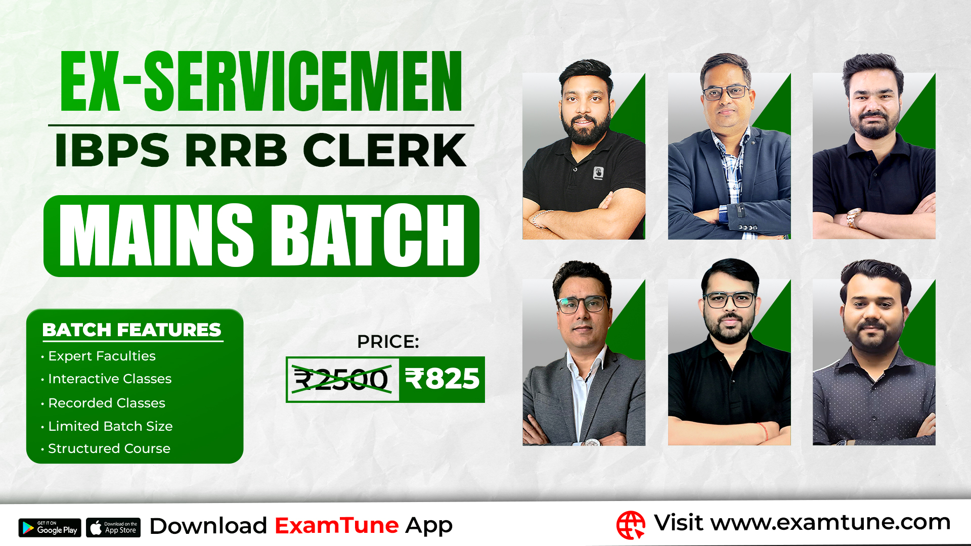 Ex-Servicemen – IBPS RRB Clerk Mains Complete Paid Batch 2025